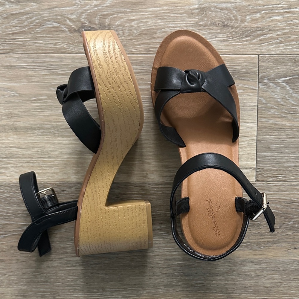 Universal Thread Black Platform Heels - image 1